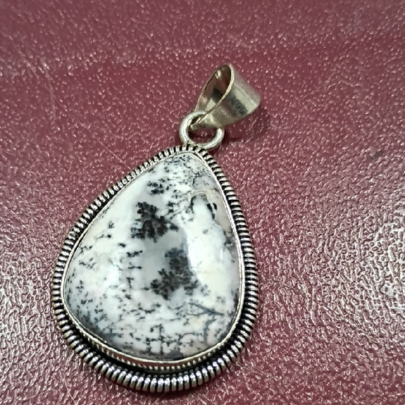 Hand Crafted Jewelry - Hand Crafted Zebra Jasper 925 Silver Pendant